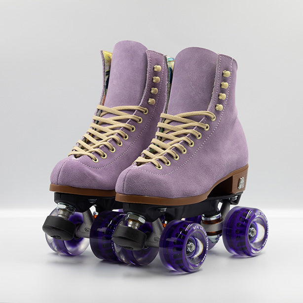 Moxi Lolly Roller Skates - Size 7 in Lilac | Women's Outdoor & Indoor Quad Skates for Rink, Park & Street Skating