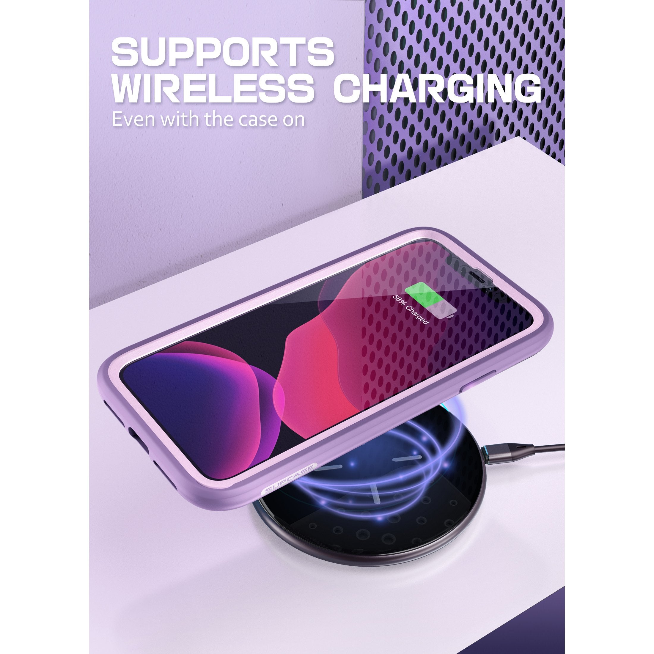 iPhone 11 Case 6.1 Inch - Unicorn Beetle Sport Rugged Protective Cover in Purple | Shockproof & Slim Design for Gym, Running & Outdoor Activities
