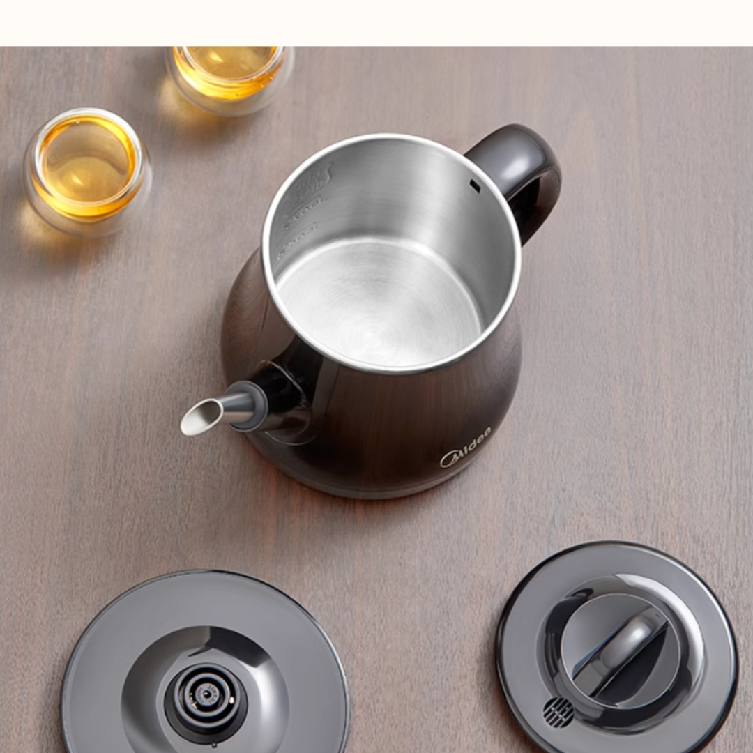 Midea 600ml Electric Tea Kettle - Fast Boiling, Auto Shut-Off & BPA-Free for Home, Office, or Dorm Use - Safe & Convenient Hot Water Boiler for Tea, Coffee & Instant Meals