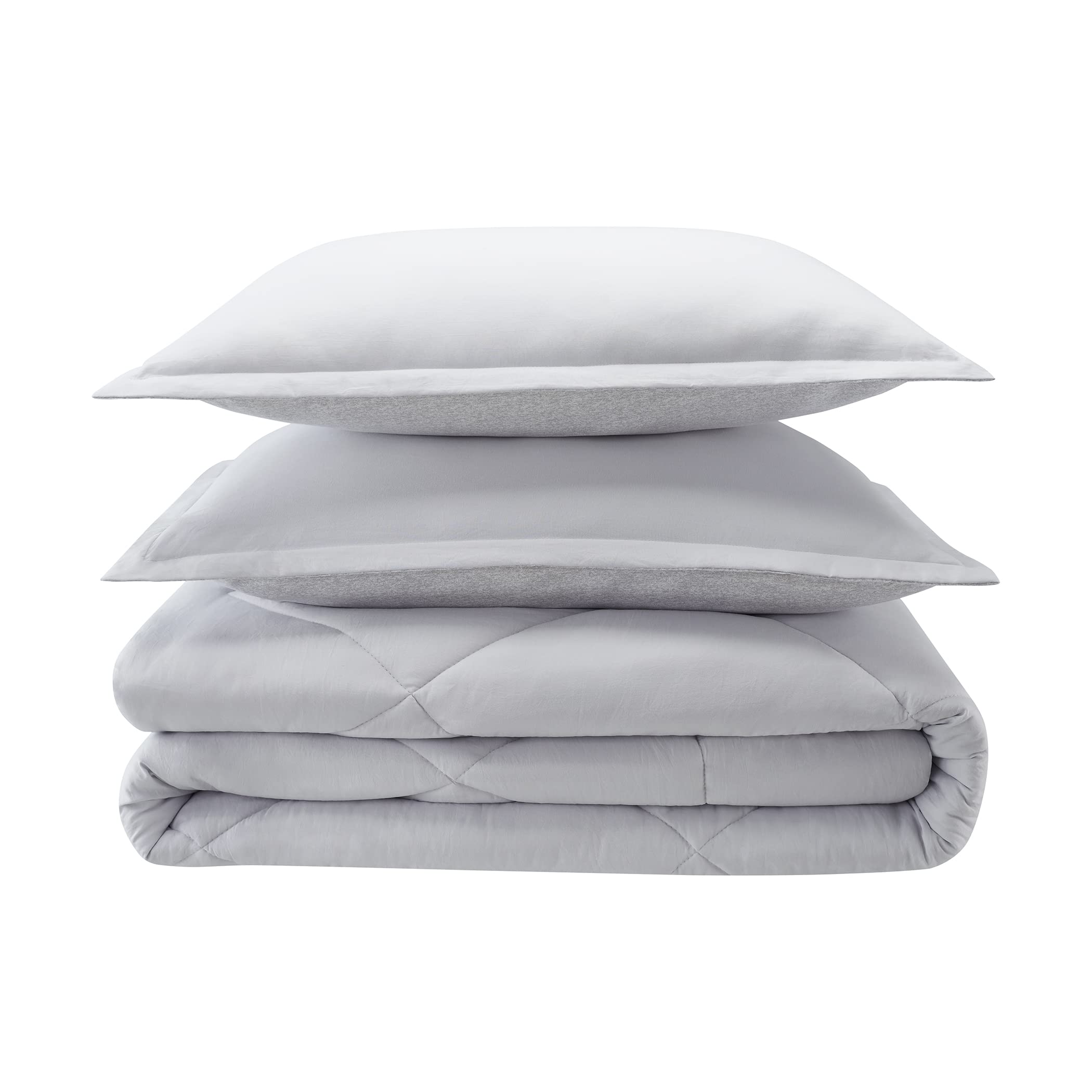 Serta SuperSoft Cooling 5-Piece Reversible Comforter Set with Sheets & Pillowcases - All-Season Microfiber Bedding for Twin/Twin XL Beds | Perfect for Guest Rooms, Dorms & Cozy Nights