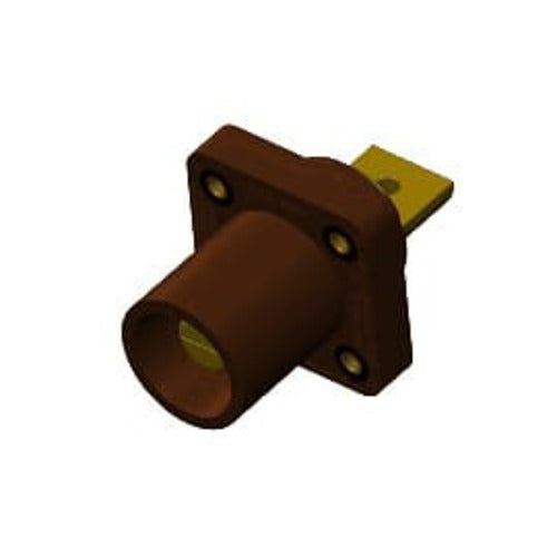 Marinco 400A 90 Degree Panel Mount Battery Cable Connector - 2/0 & 4/0 AWG - Heavy Duty Marine & RV Electrical Connection for Boats, Solar Systems, and Off-Grid Power Applications