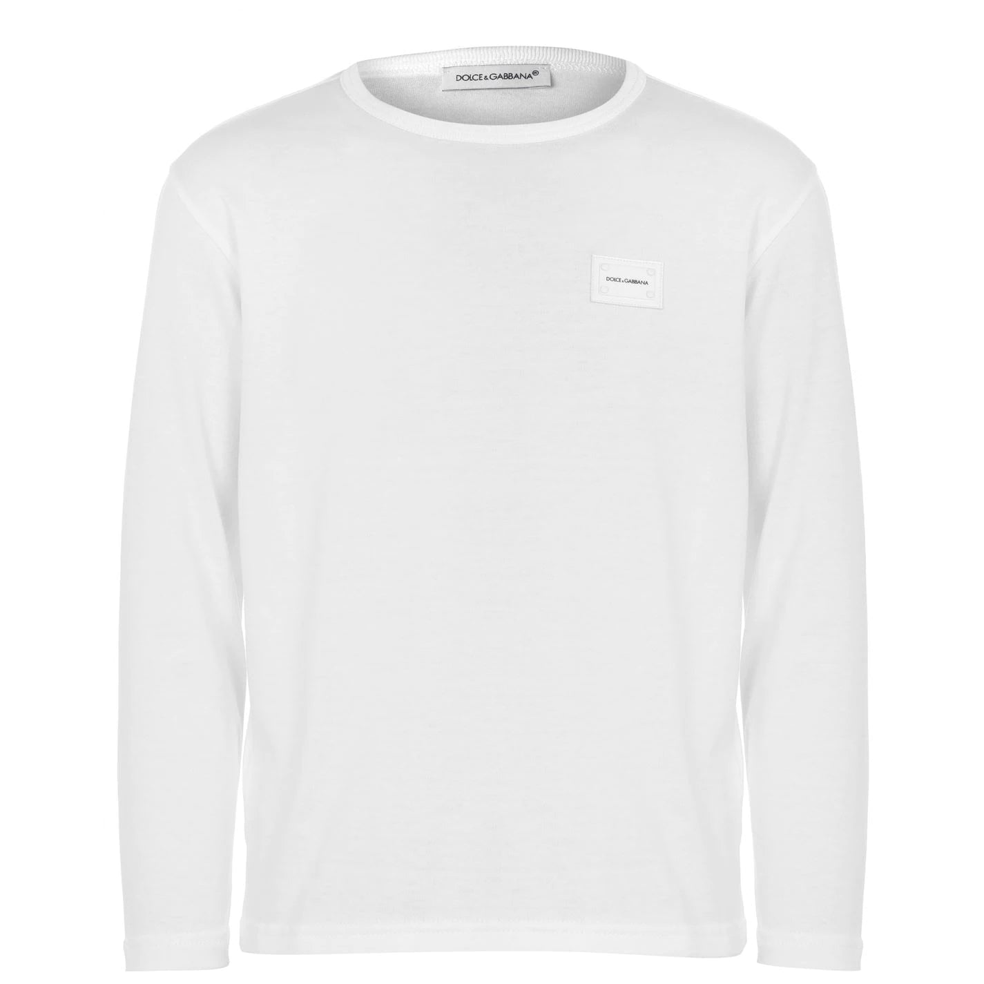 Dolce & Gabbana Kids Long Sleeve Graphic T-Shirt - Stylish Cotton Top for Boys & Girls - Perfect for School, Parties & Family Outings