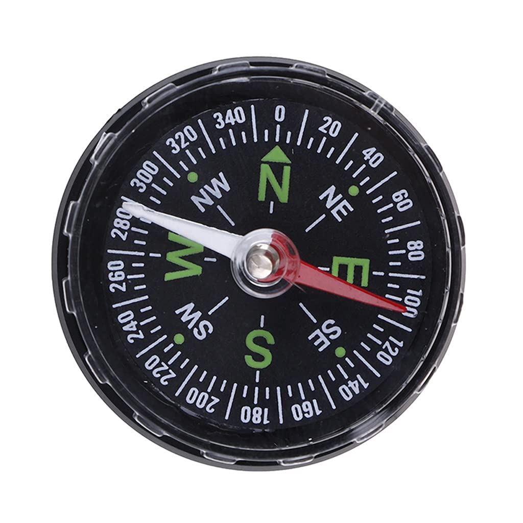 CIJTLO Portable Mini Precision Compass - 1pc Survival Navigation Tool for Camping, Hiking & Outdoor Adventures | Button Design, Accurate North Finding | Perfect for Backpacking, Orienteering & Emergency Kits