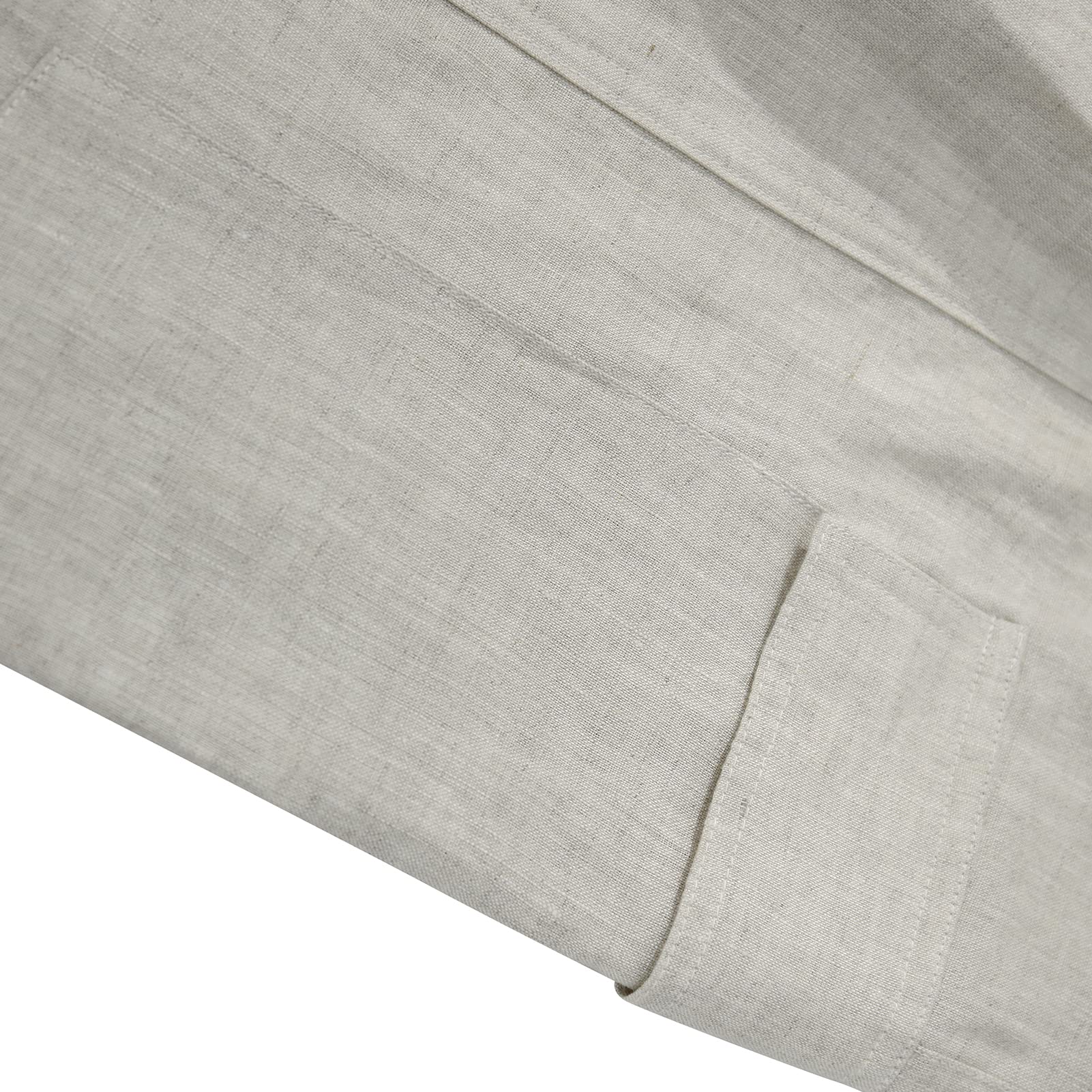 Amazhiyu Women's Pure Linen Wide Leg Cargo Pants - Elastic Waist Comfortable Baggy Joggers with Pockets | Casual Summer Outfit, Beach Vacation, Streetwear Fashion