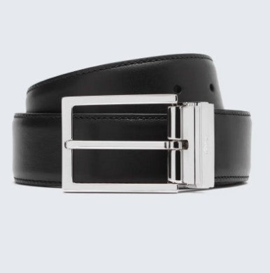 BRIONI Reversible Leather Belt for Men - Genuine Leather Dress Belt with Double-Sided Design - Perfect for Business, Casual & Formal Occasions
