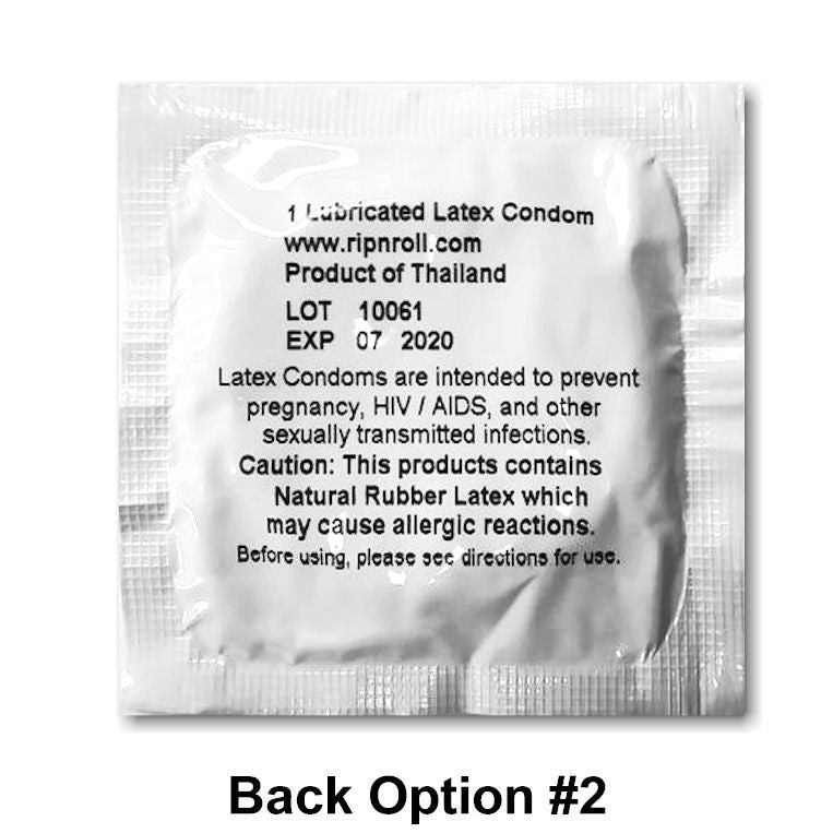 Custom Printed Logo Condoms - Personalized with Clear Brand Label - Perfect for Promotional Events, Corporate Gifts & Safe Sex Awareness Campaigns