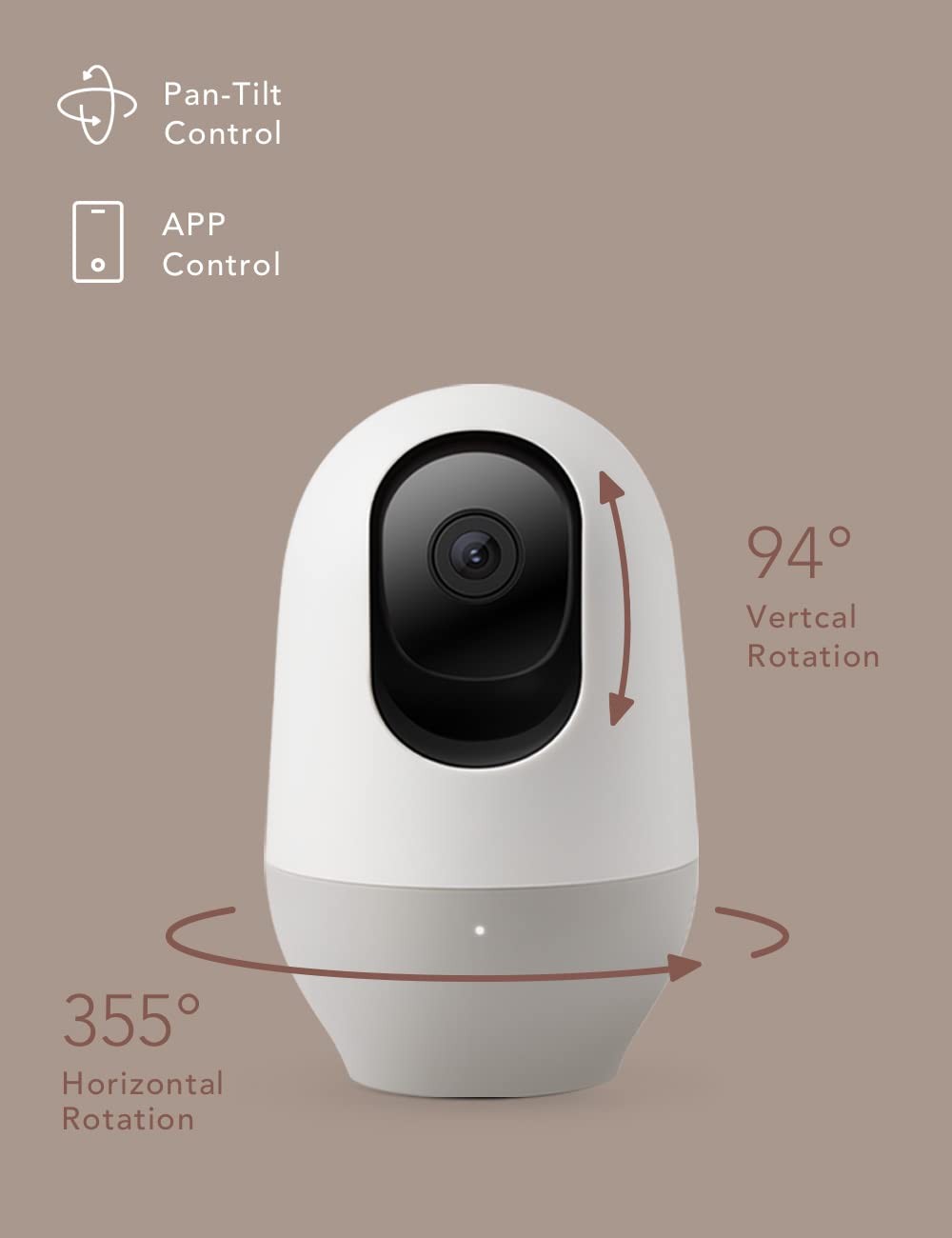 Nooie Baby Monitor with Camera, 1080P Night Vision & 2-Way Audio - for Nursery & Home Security