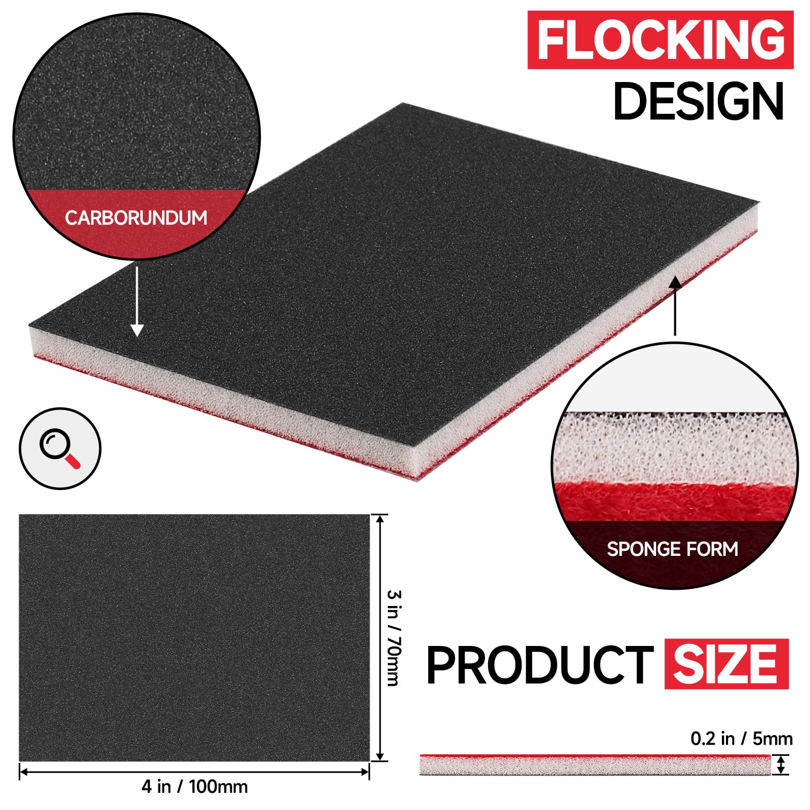 20-Piece 3x4 Inch 320 Grit Sanding Sponge Set - Ultra Fine Soft Foam Sanding Pads for Wet/Dry Sanding - Perfect for Wood, Metal, Drywall, Furniture & Model Polishing - Ideal for DIY Projects, Home Renovation & Craft Work