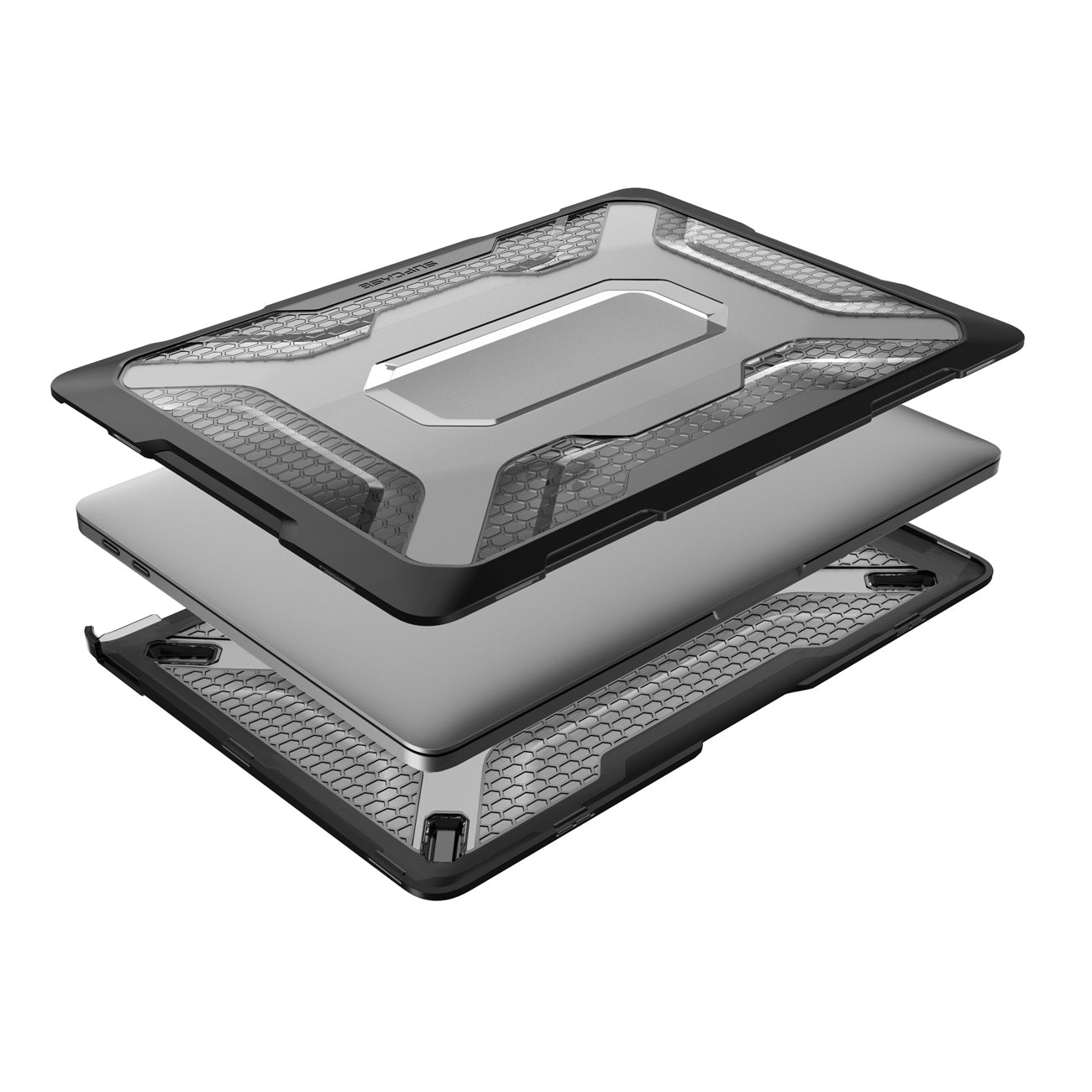 MacBook Pro 13 inch (2020 & 2022 Model) Shockproof Rugged Protective Case - Heavy Duty Black Cover for Ultimate Drop Protection | Perfect for Travel, Outdoor & Daily Use