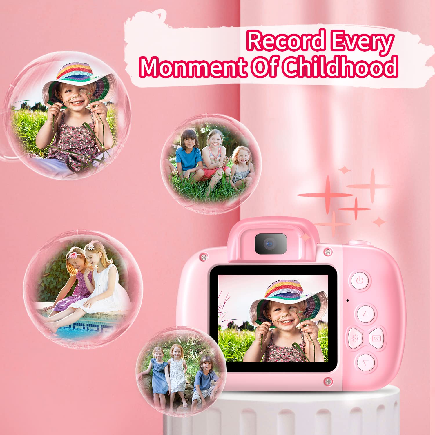 HAONIU 48MP Kids Digital Camera with 2.0