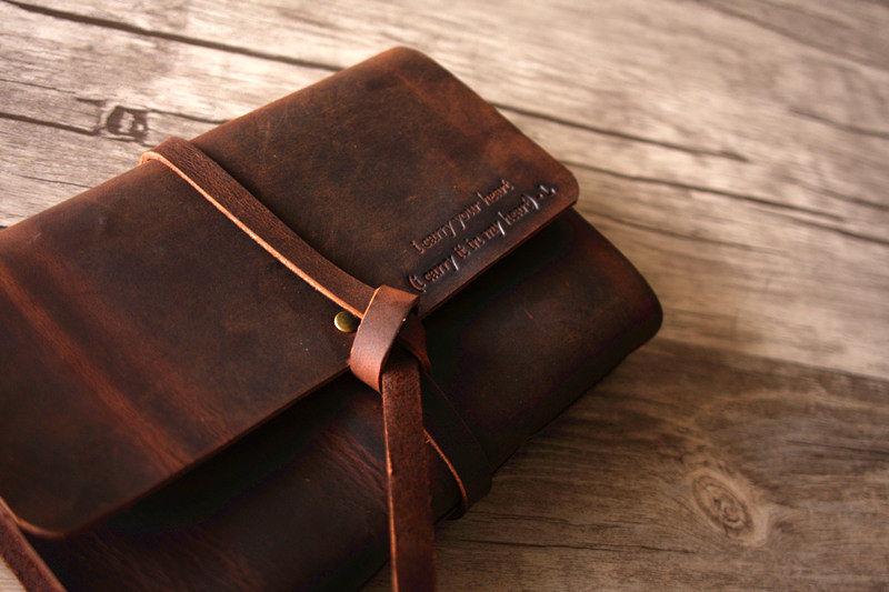 Premium Dark Brown Genuine Leather Notebook - Handmade Journal for Writing, Sketching & Note Taking - Perfect Gift for Professionals & Students