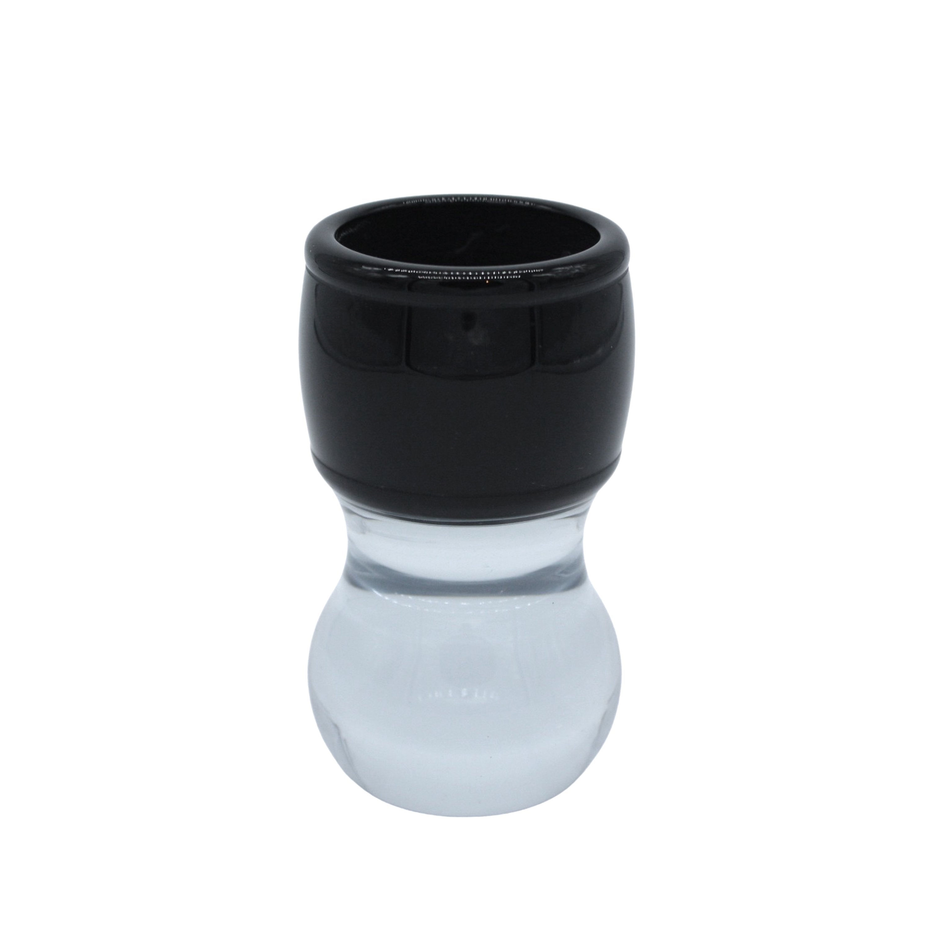 Premium Black & Clear Shaving Brush Handle for 28mm & 30mm Knots - Scratch & Dent Discount - Perfect for Wet Shaving, Grooming Kits & Barber Shops