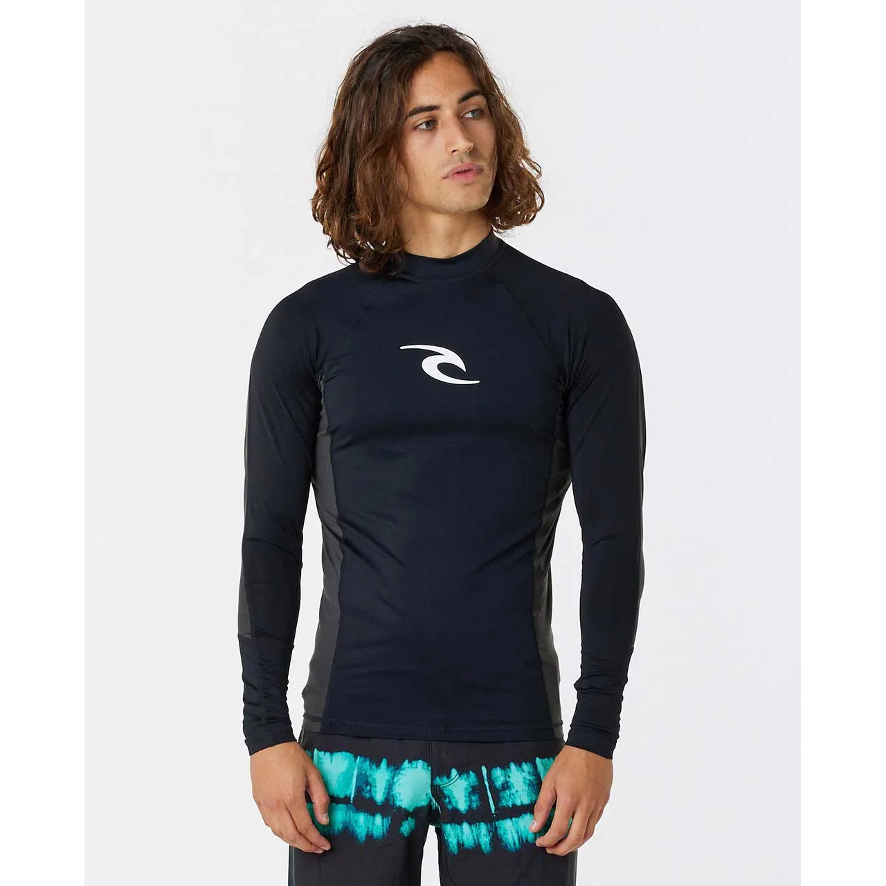 Rip Curl Waves UV Protection Long Sleeve Rash Guard Shirt for Men & Women - UPF 50+ Sun Shirt for Surfing, Swimming, Beach & Outdoor Activities
