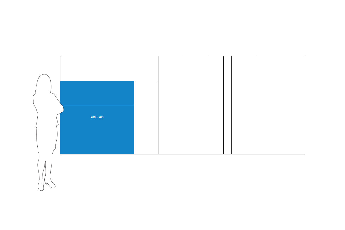 Vision Slim Magnetic Whiteboard 36x36 Inches - Dry Erase Board for Office, Classroom & Home - Lightweight & Durable Wall Mount Whiteboard for Notes, Presentations & Planning