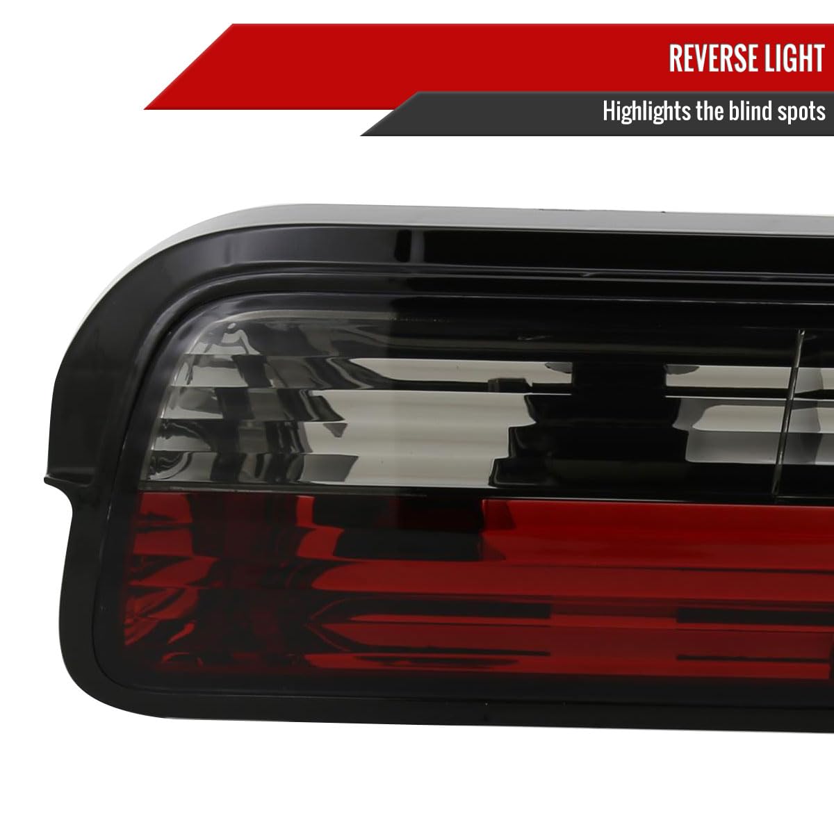 Smoked Red Tail Lights for 1989-1994 Nissan 240SX S13 2-Door Coupe - Tinted Brake Lamps - Upgrade Your JDM Style for Night Cruising & Car Meets