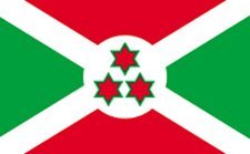 5x8 ft Burundi Nylon Flag - All Weather Outdoor Flag with Durable Sewn Stripes & Brass Grommets for Parades, Sporting Events & International Celebrations