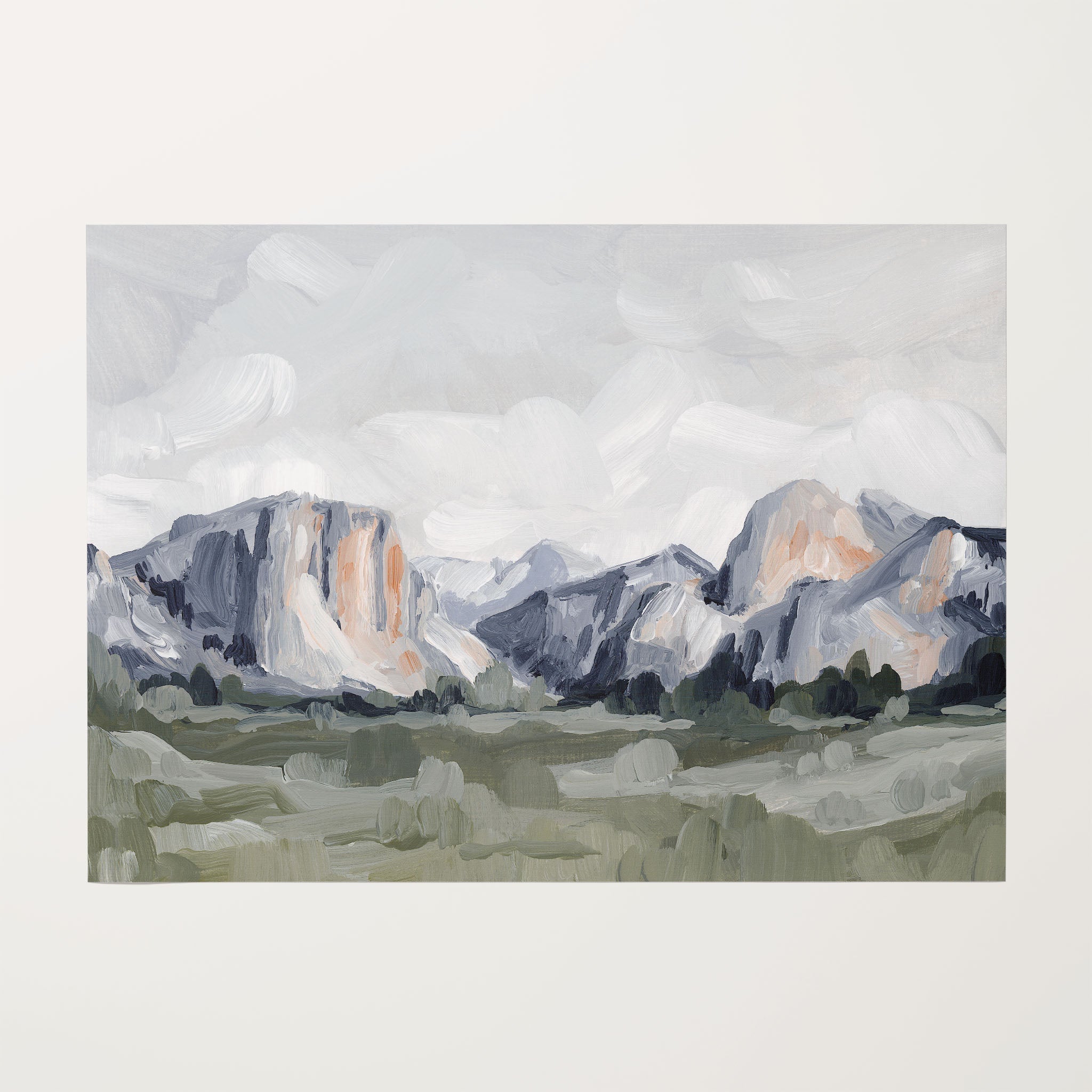 Yosemite in Blue Art Print - Stunning Landscape Wall Decor for Home, Office & Gifts | Perfect for Nature Lovers & Interior Design