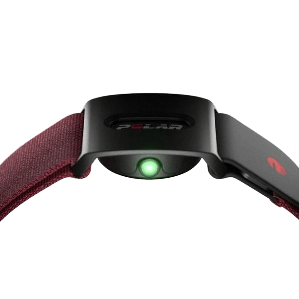Polar Verity Sense Optical Heart Rate Sensor - Accurate Wearable Heart Rate Monitor for Running, Cycling & Fitness Training (DRK Red, Size M/XXL)