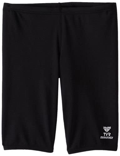 Durafast One Boys' Swim Jammer - Quick Dry, UPF 50+ Sun Protection, Comfort Fit for Competitive Swimming & Water Sports - Navy Blue, Size 22