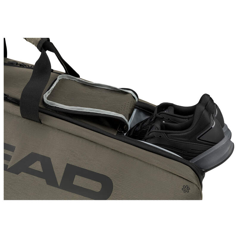 Head Pro X Large 9 Racquet Tennis Bag - Thyme/Black - Perfect for Tennis Players & Tournament Travel