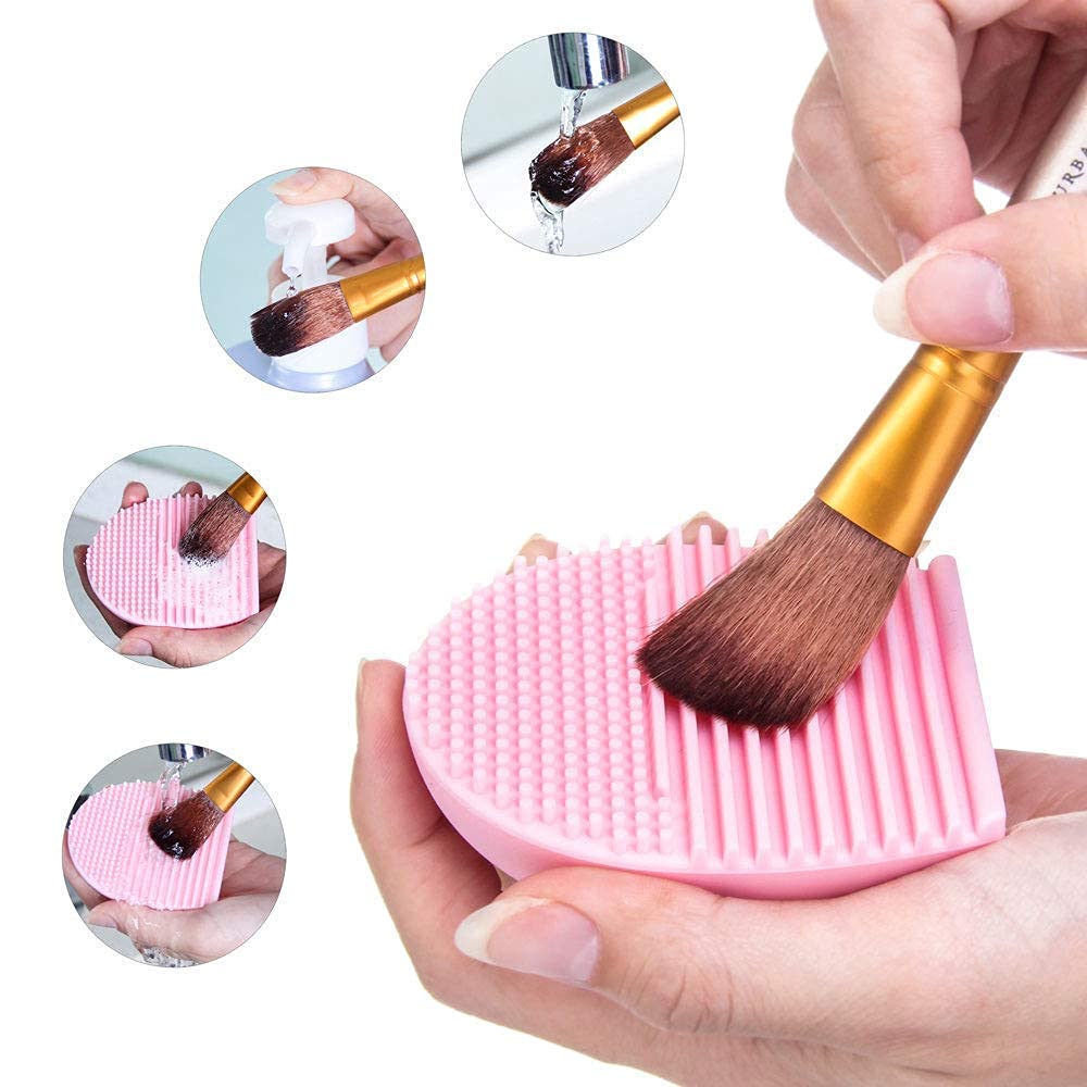 Professional Makeup Brush Cleaner & Blender Sponge Washer (2-Pack) – Deep Cleans Brushes & Sponges for Flawless Makeup Application | Ideal for Daily Use & Travel