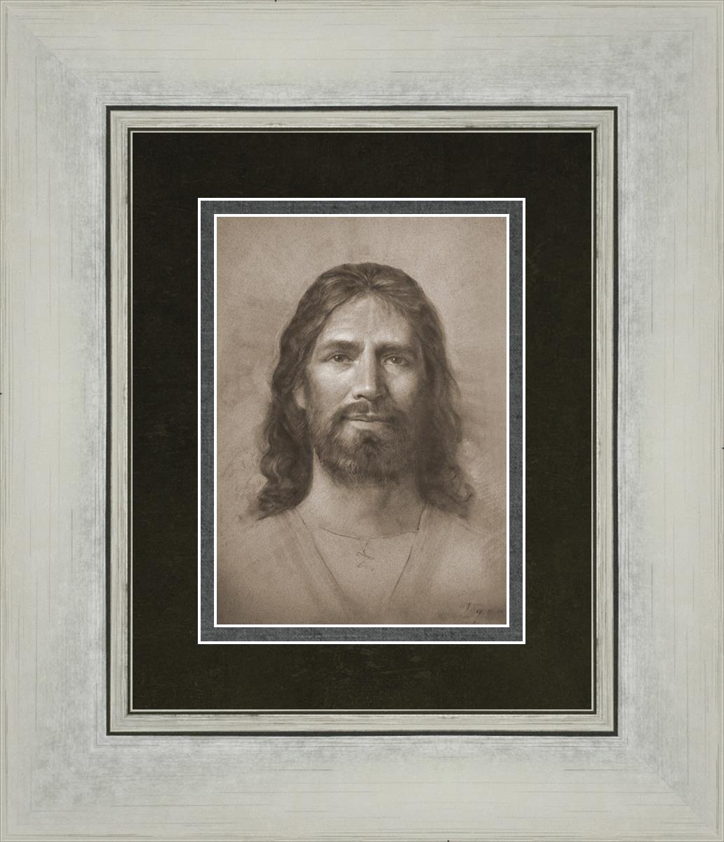 Christ Head Study - Religious Artwork for Home Decor, Church Display & Spiritual Inspiration