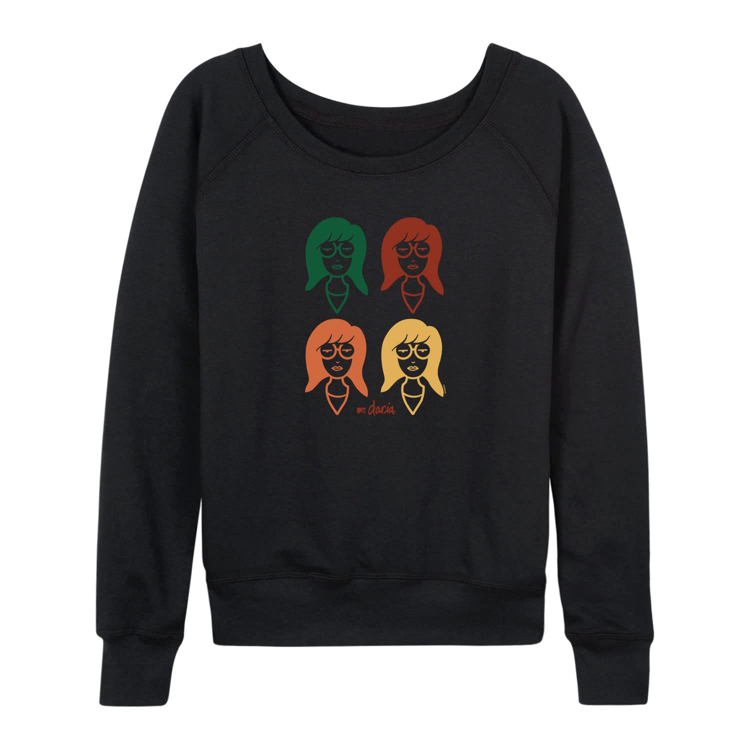 HYBRID APPAREL Women's Lightweight French Terry Pullover Hoodie - MTV Daria Graphic Sweatshirt - Casual Loungewear for Women - Perfect for Relaxing at Home, Running Errands or Weekend Outings