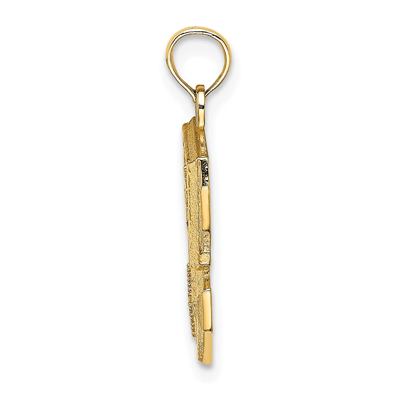 14k Yellow Gold Computer Wiz Charm Pendant - Lex & Lu Dainty Tech Jewelry for Programmers & IT Professionals - Perfect Gift for Coders, Engineers & Tech Enthusiasts