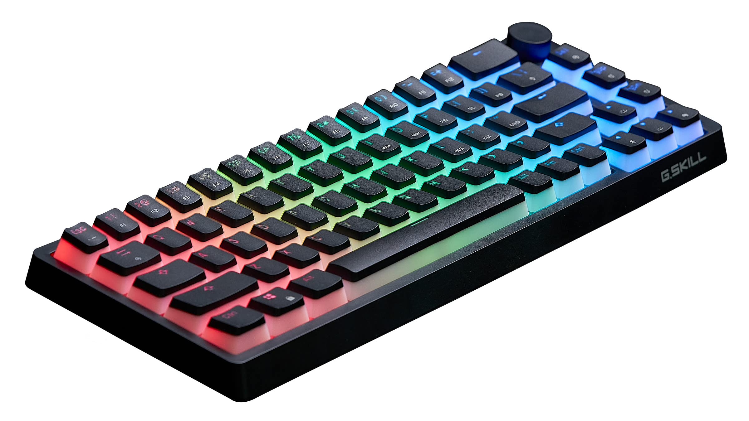 G.SKILL KM250 RGB 65% Compact Mechanical Gaming Keyboard (67 Keys) with PBT Double-Shot Keycaps - Black | Perfect for Esports, Typing & Office Work