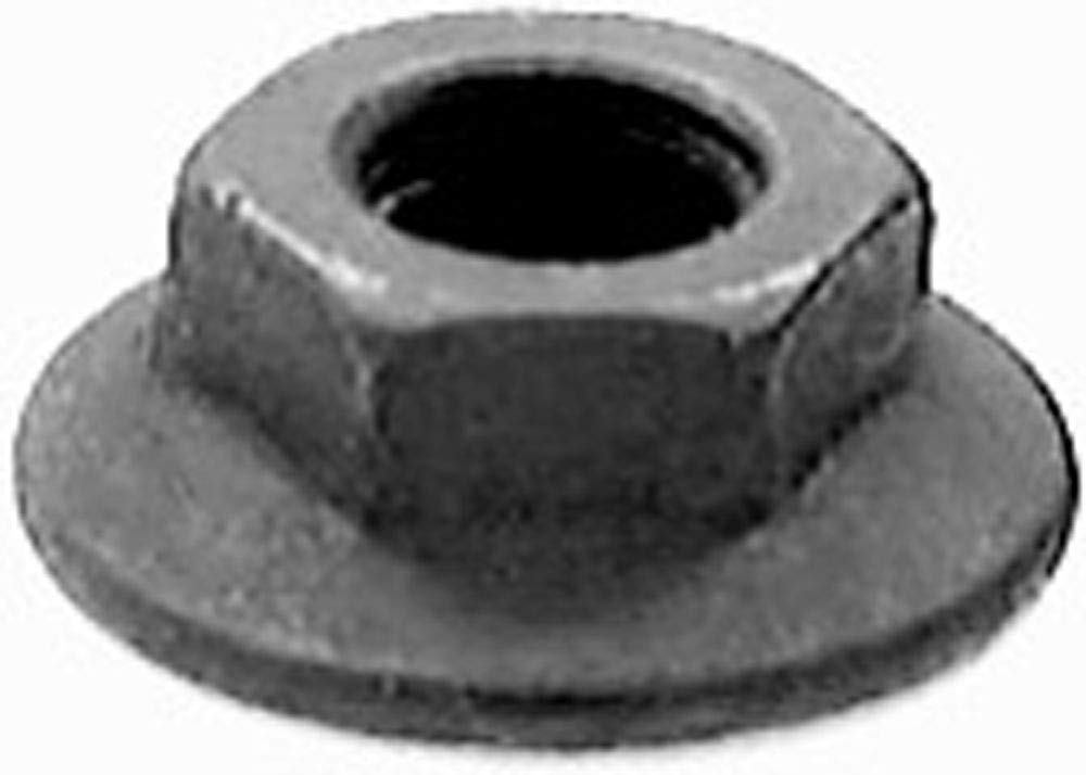100pcs M6-1.0 Metric Spin Lock Nuts with Serrations - Stainless Steel Anti-Loose Nuts for Automotive, Machinery & DIY Projects