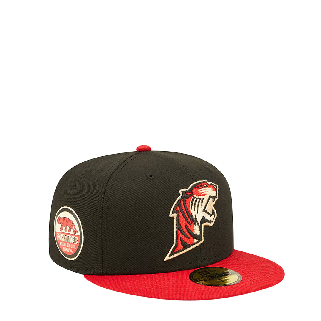 Fresno Grizzlies Red Tigers Theme Night 59FIFTY Fitted Snapback Hat - Official MLB Baseball Cap for Games & Streetwear Fashion