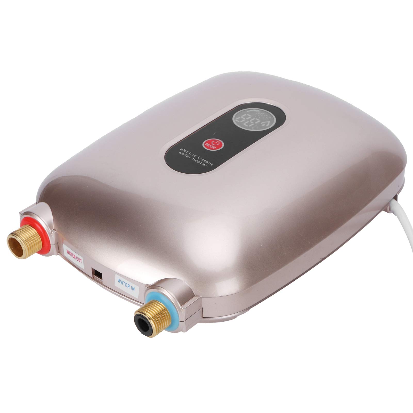 Instant Electric Tankless Water Heater with Temperature Control - Fast & Efficient Hot Water for Home, Kitchen, Bathroom & RV Use
