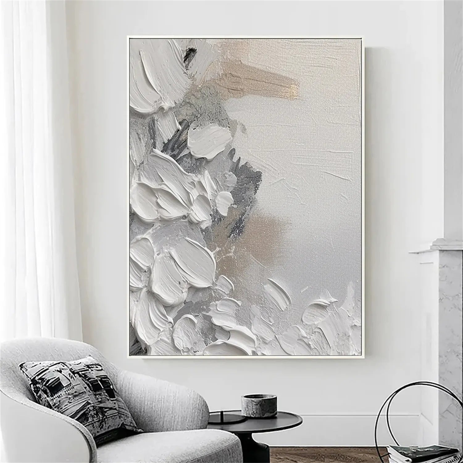 Abstract Painting #AB 150 - Modern Wall Art for Living Room, Bedroom & Office Decor | Large Canvas Artwork for Home & Business Interior Design