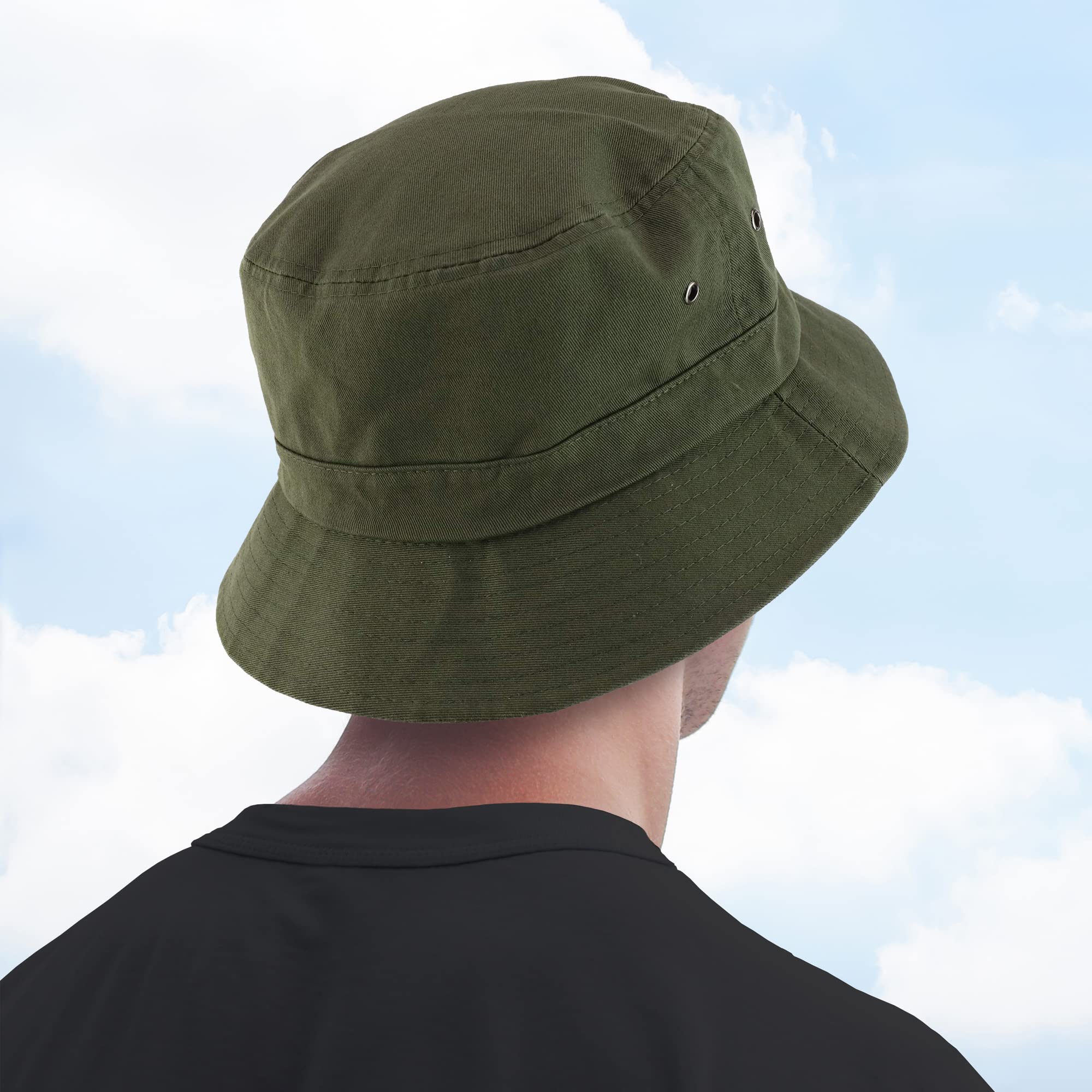 Trendy Oversize XXL-XXXL Short Brim Bucket Hat for Men & Women - Sun Protection Outdoor Hat for Beach, Hiking, and Summer Fashion