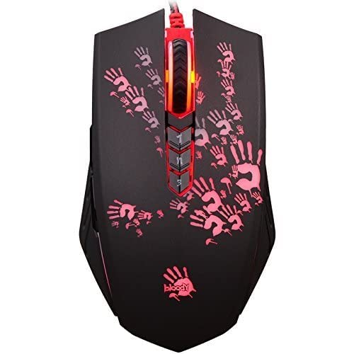 Bloody A60L Optical Gaming Mouse with Light Strike (LK) Switch - Fully Programmable RGB, Advanced Macros & Ergonomic Design for PC, PS5, Xbox Gaming & Esports