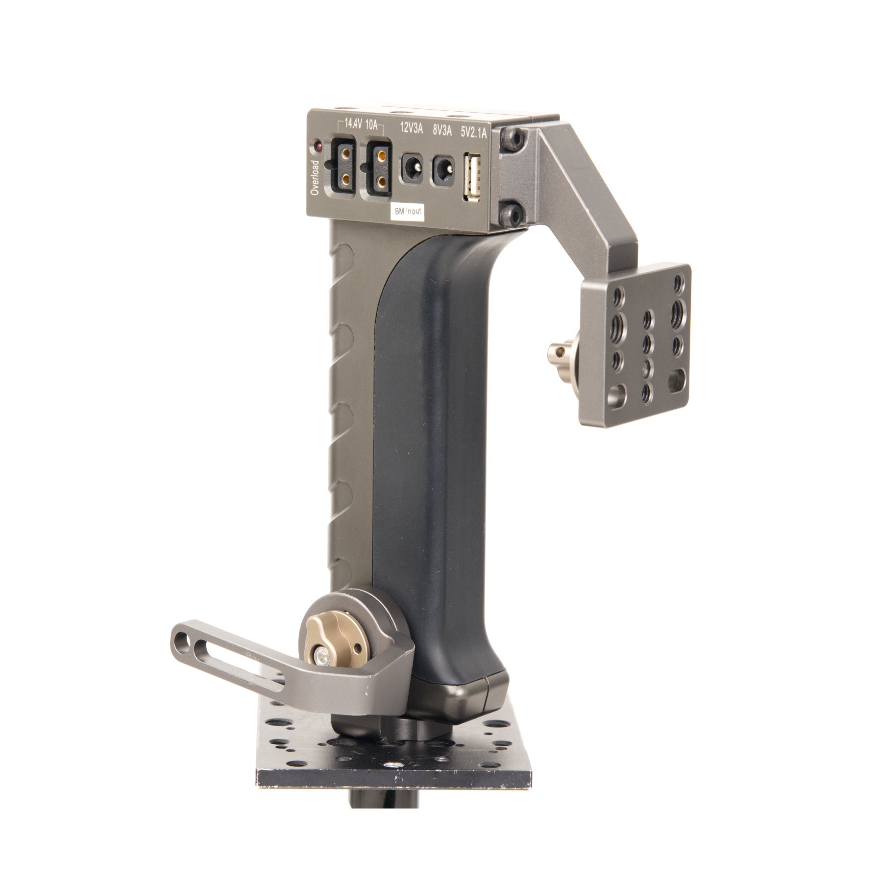 IndiPRO Universal Power Grip with Built-in Battery - Portable Camera Stabilizer for DSLR/Smartphone - Perfect for Vlogging, Travel & Outdoor Filmmaking (Ex-Rental)