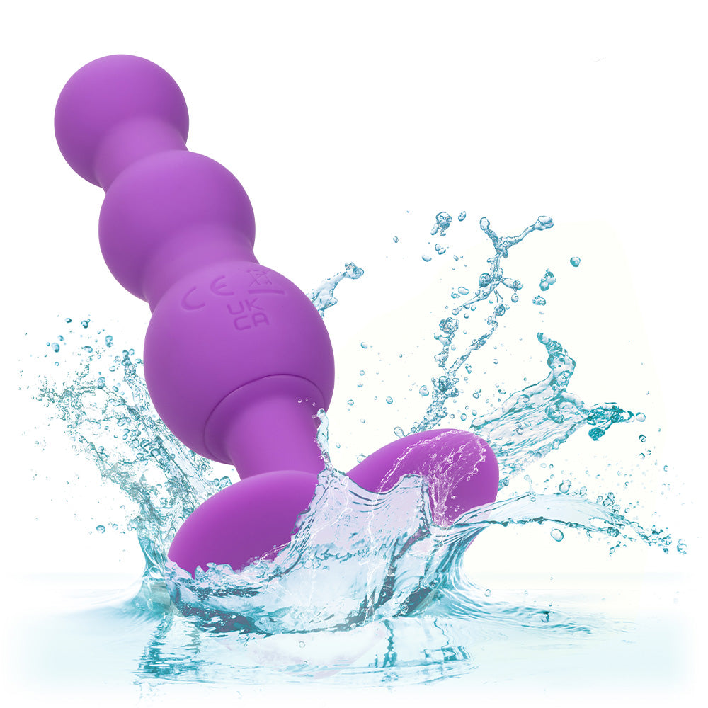 Premium Vibrating Triple Beaded Anal Probe with Heart-Shaped Base - Sensual Massager for Couples & Solo Play, Perfect for Beginners & Advanced Users - Enhance Intimacy & Explore New Pleasure in the Bedroom