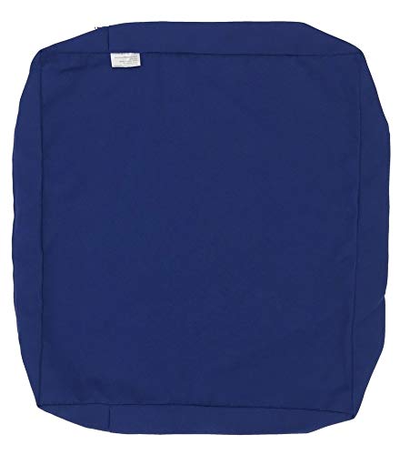 Waterproof UV-Resistant Patio Chair Cushion Cover for Indoor & Outdoor Use - Majestic Royal, 22x22x4 Inches - Perfect for Garden, Poolside, and Deck Furniture Protection