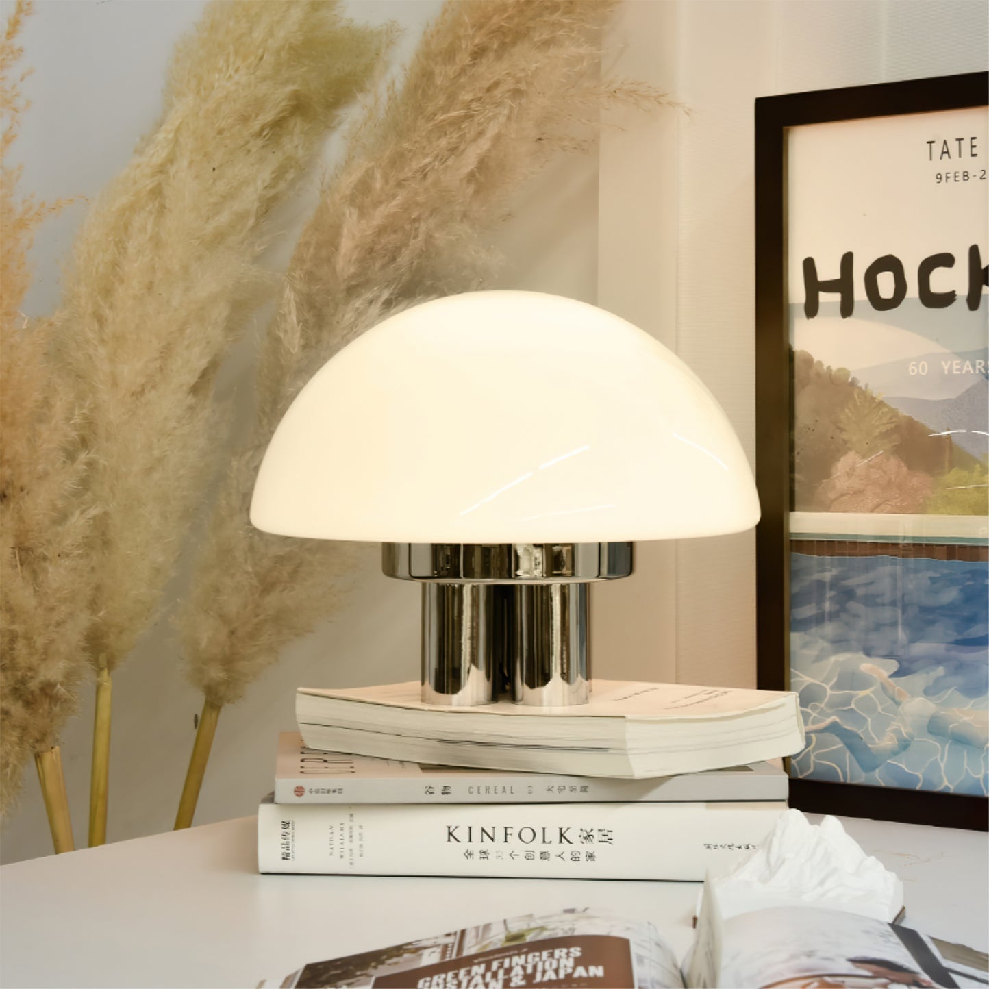 Magnolia Table Lamp - Elegant Home Decor Lighting for Living Room, Bedroom & Office - Perfect for Reading, Relaxing & Creating Ambiance