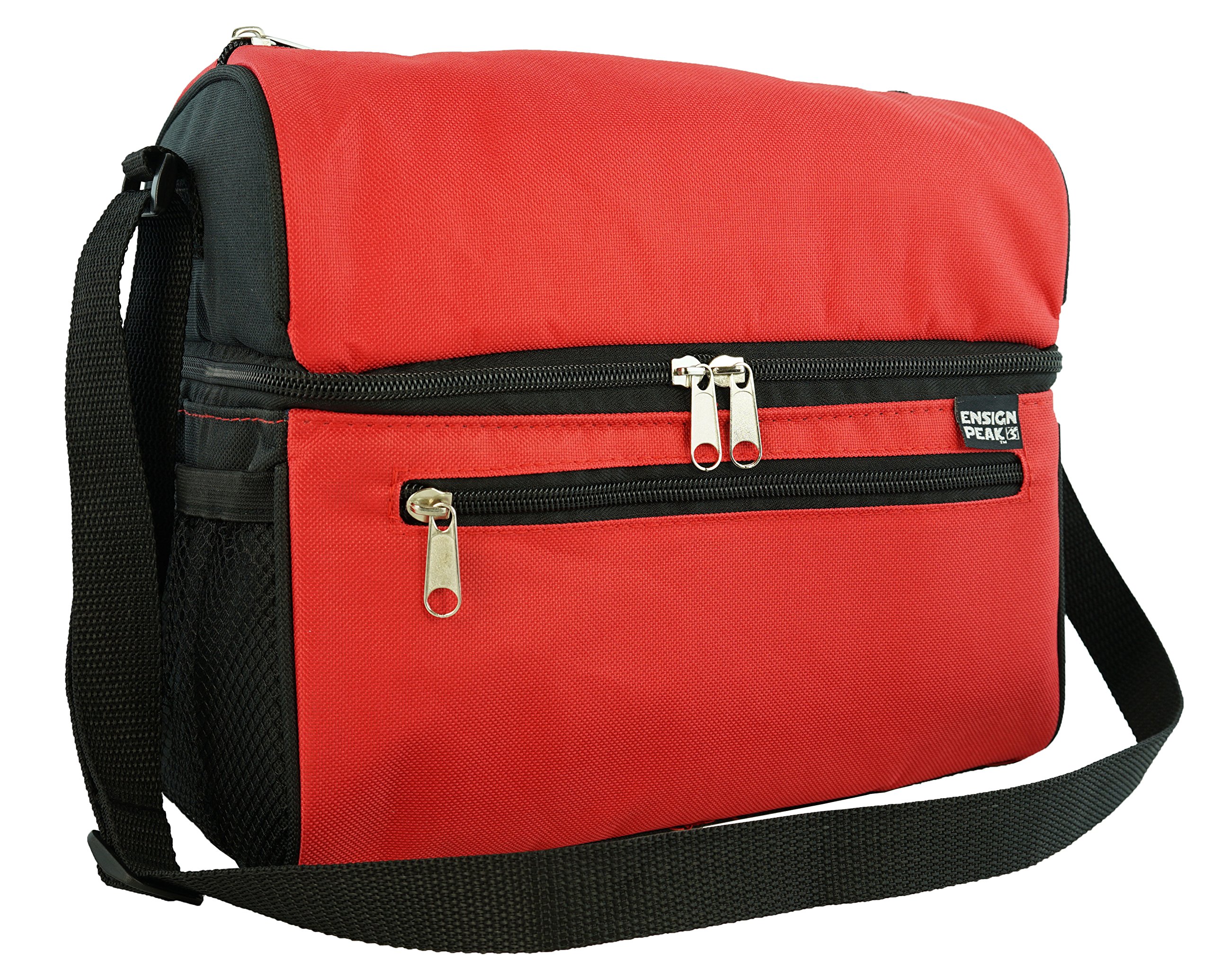 Ensign Peak 2 Compartment Insulated Lunch Box - Leakproof Cooler Bag for Work, School & Picnics | Perfect for Meal Prep & Outdoor Activities