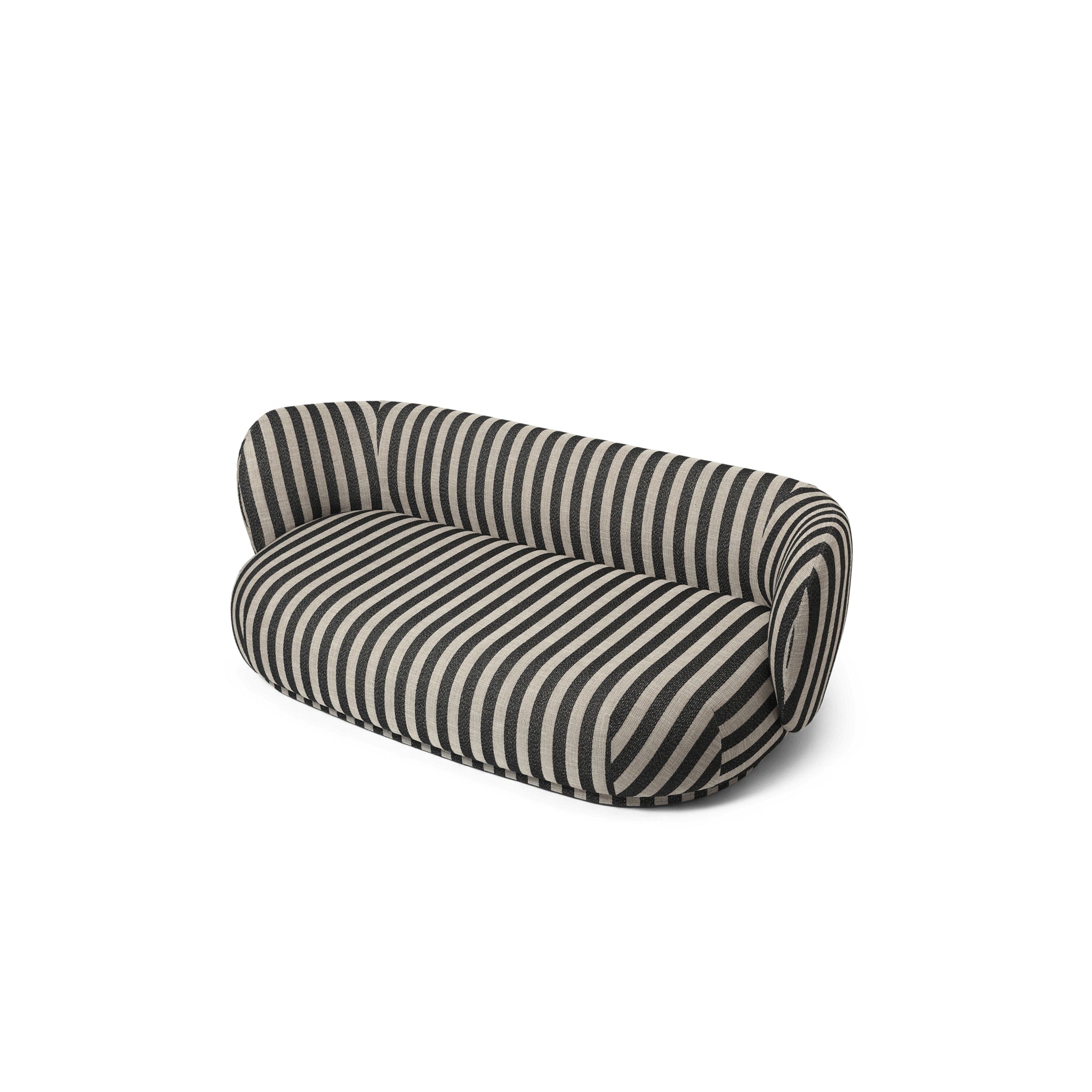 FERM LIVING Rico Lounger Sofa - Modern Louisiana Style Sectional in Sand & Black | Premium Comfort for Living Room, Lounge & Home Office
