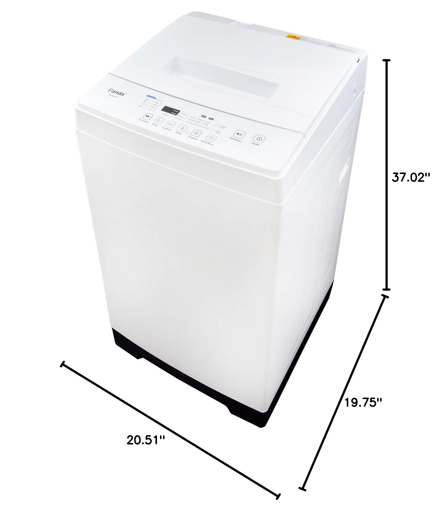 1.7 cu.ft Portable Washing Machine - Fully Automatic Compact Washer with 11lbs Capacity, Folding Window, White - Perfect for Apartments, RVs, Camping & Small Spaces