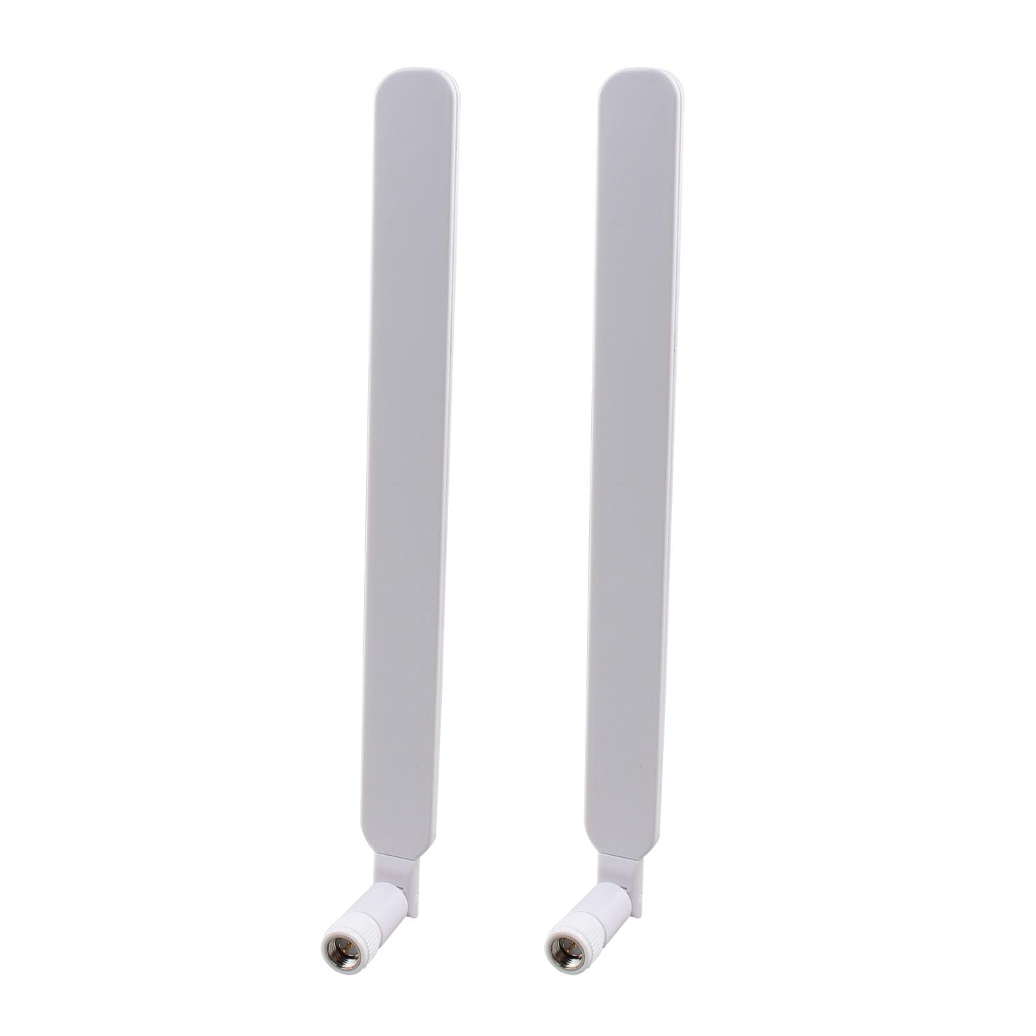 2PCS 4G LTE SMA Male Omni-Directional Antenna 8dBi Full Band External Antenna for CPE Router, IP Camera, Mini PCIE Card, Access Point - Boost Wireless Signal for Home/Office/Outdoor Use