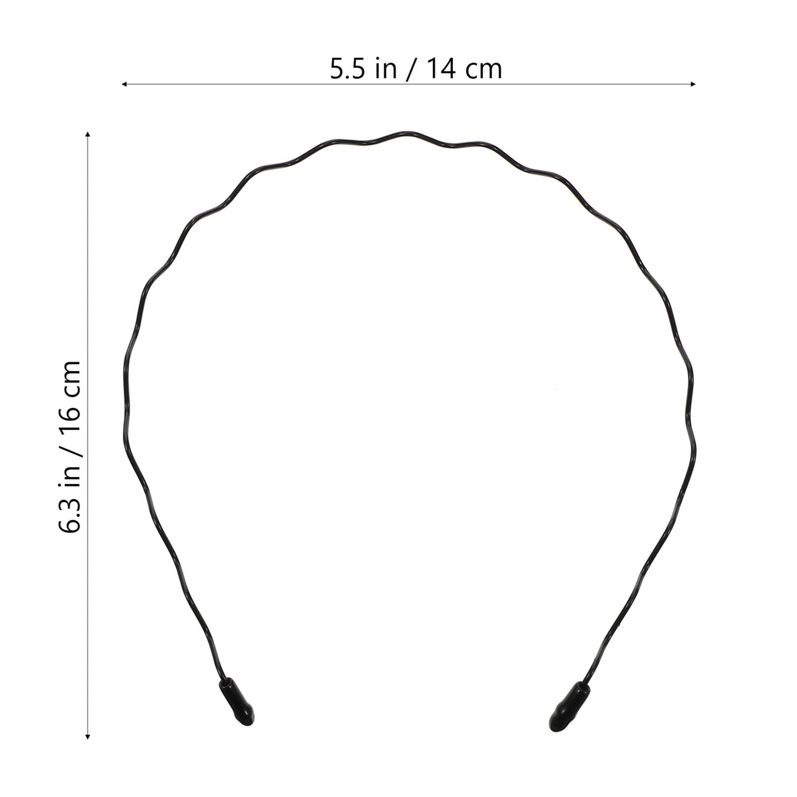 10pcs Invisible Wave Hairpin Headbands - Unisex Metal Elastic Hair Bands for Women & Men - Alloy Wavy Headband for Sports, Work & Daily Use - Korean Style Hair Accessories