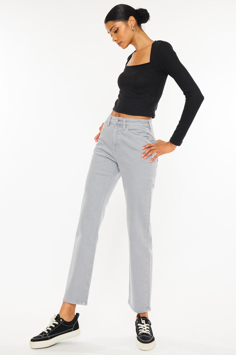 Zandria Women's Ultra High Rise 90s Straight Leg Jeans - Vintage Denim Pants for Casual Wear & Everyday Outfits