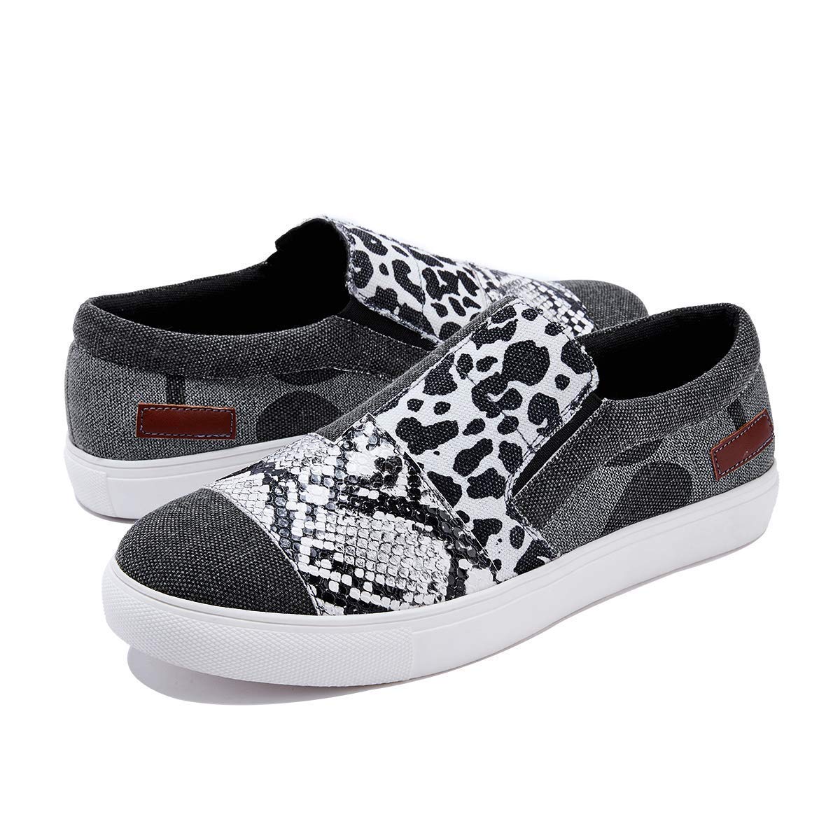 ZBYY Women's Canvas Slip On Sneakers - Comfortable Walking Shoes for Women, Breathable Loafers with Low Top Design - Perfect for Casual Wear, Travel & Everyday Comfort