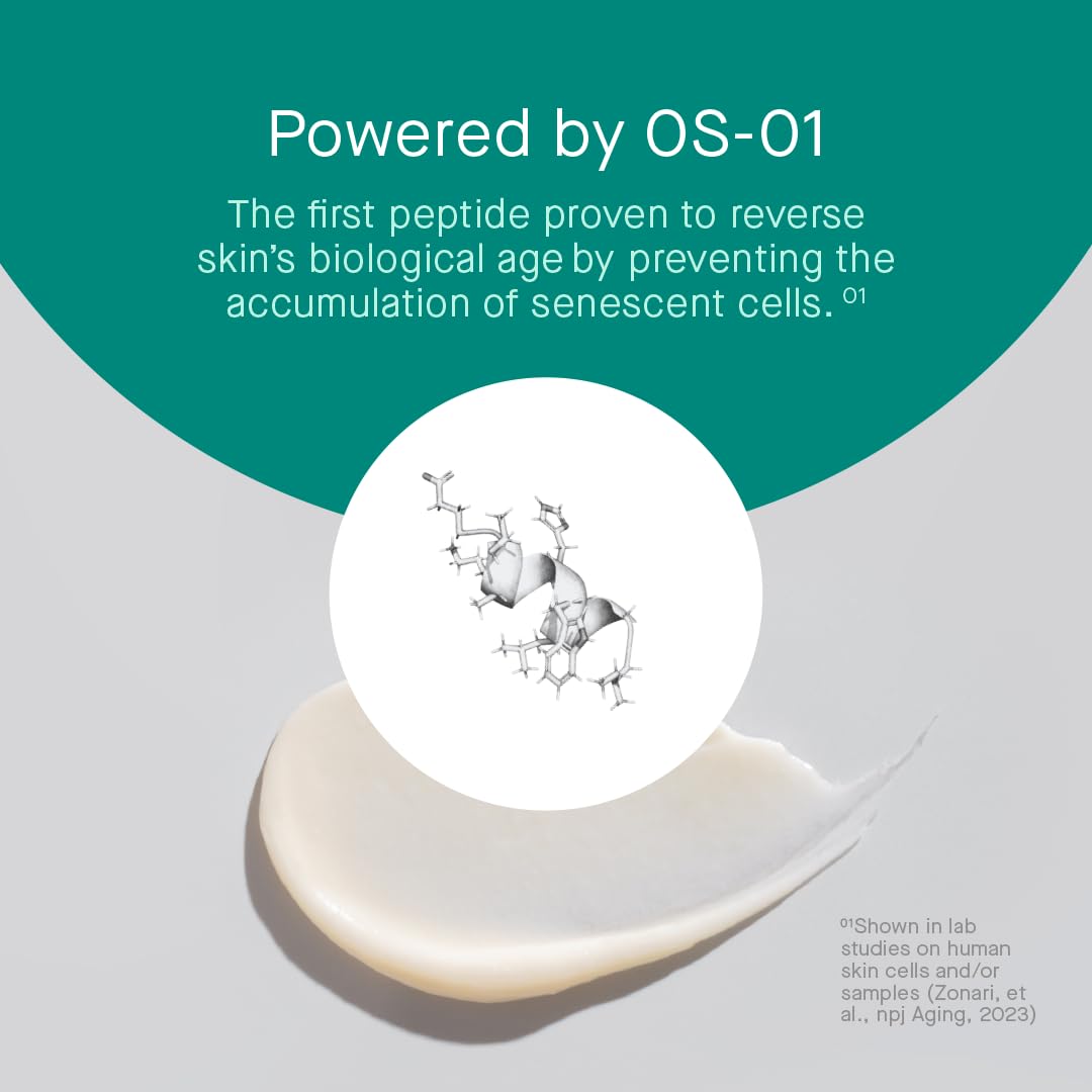 EYE OS-01 Peptide Eye Cream - Anti-Aging Topical Supplement for Wrinkles & Dark Circles | Skin Longevity & Age Reversal Treatment | Perfect for Night Routine & Daily Under Eye Care