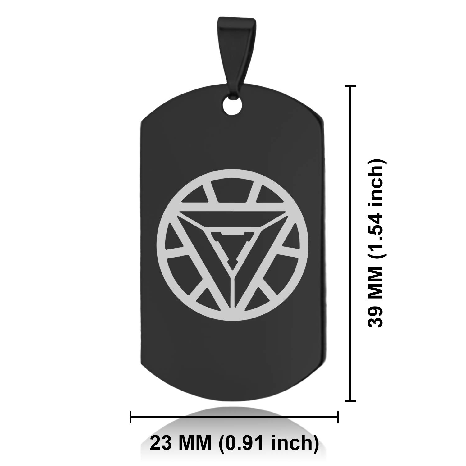 Stainless Steel Superhero Dog Tag Pendant Necklace for Men - Perfect for Cosplay, Gifts & Everyday Wear