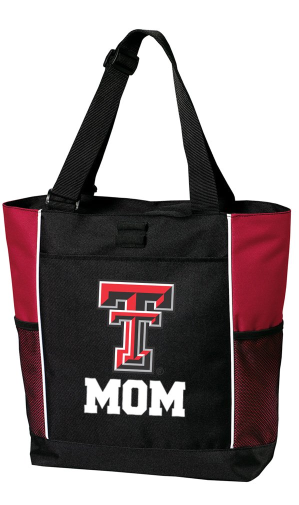 Texas Tech Mom Tote Bag - Red Texas Tech University Tote for Women, Beach Travel, Shopping & School - Perfect for Moms, Students & Fans | Durable & Stylish Carryall for Everyday Use