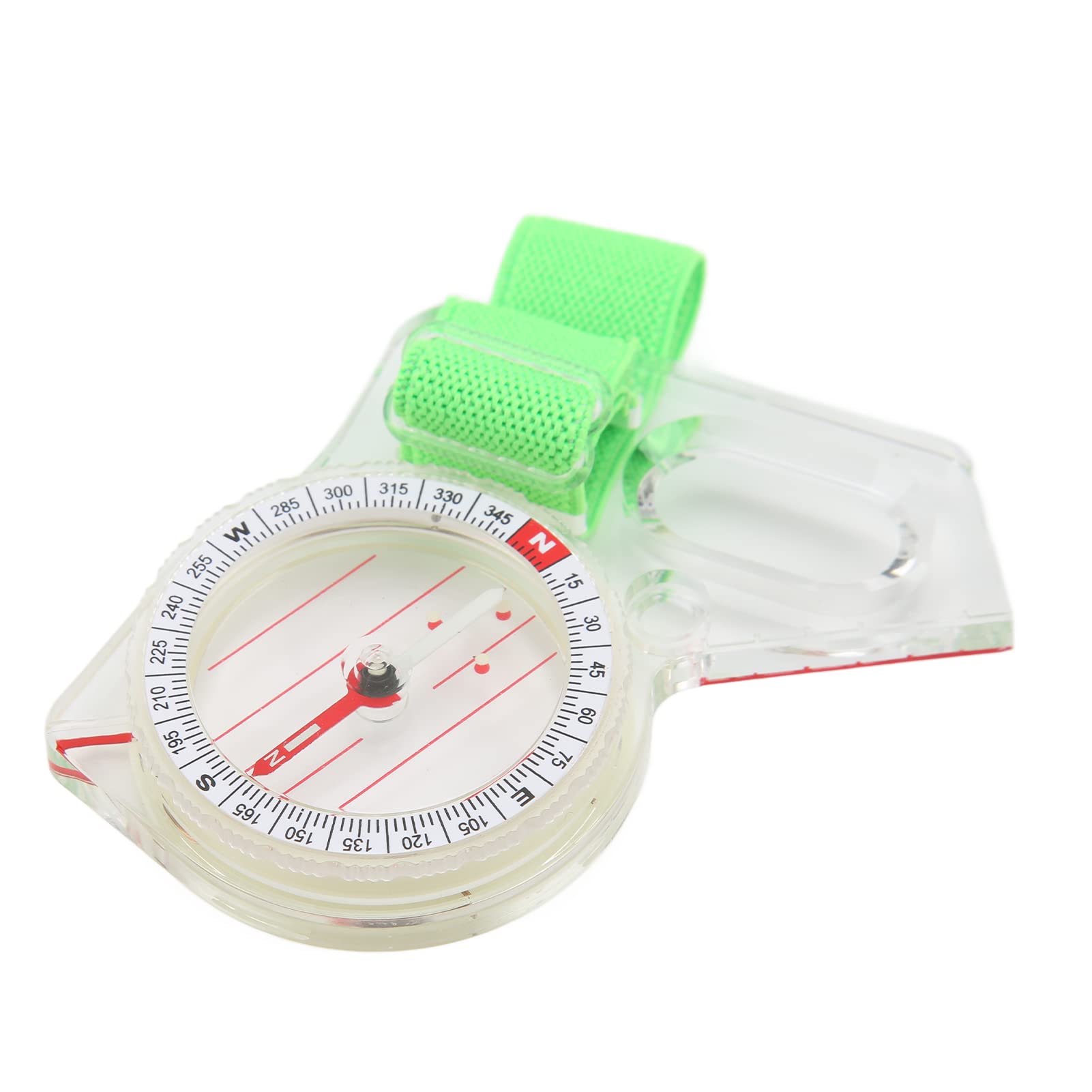 Map Compass for Hiking & Camping - Luminous Hollow Trough Compass with Clear Scale for Outdoor Adventures | Perfect for Backpacking, Orienteering & Survival Gear